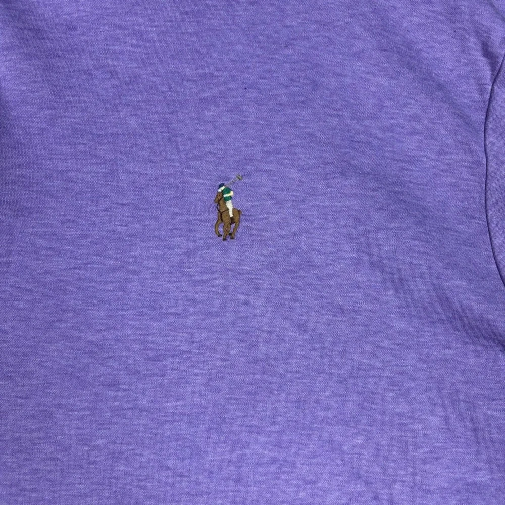 Y2K Polo Ralph Lauren Mens XL Classic Fit Purple Heather Short Sleeve Polo Shirt